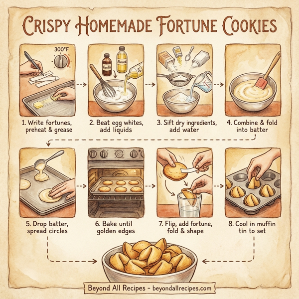 Crispy Homemade Fortune Cookies instructions