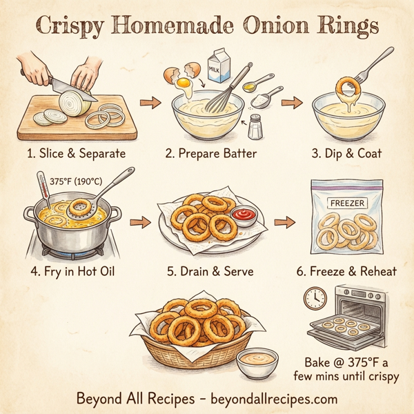 Crispy Homemade Onion Rings instructions