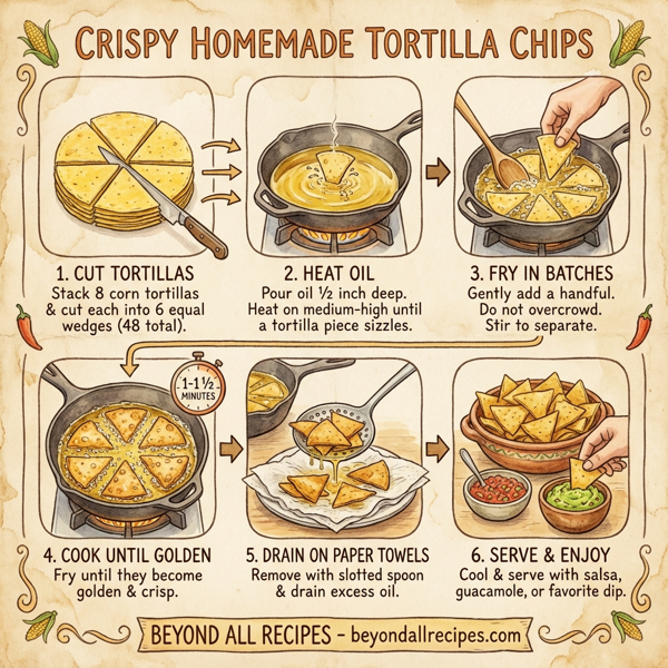 Crispy Homemade Tortilla Chips instructions