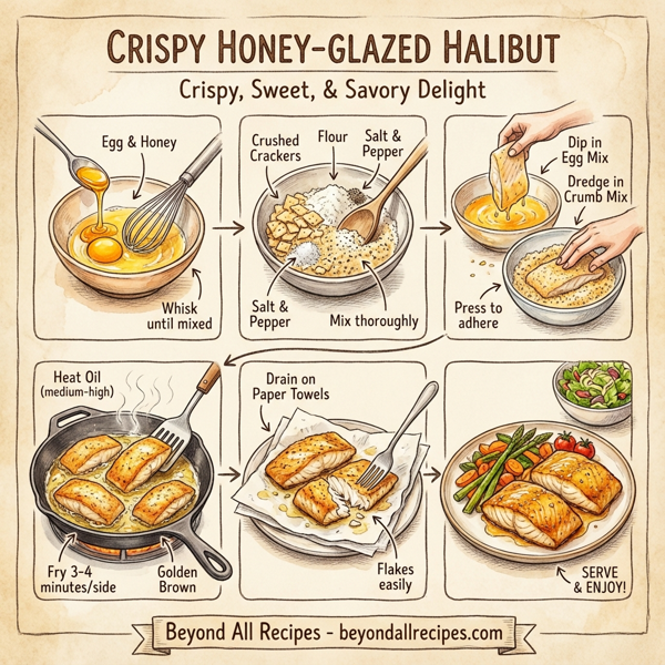 Crispy Honey-Glazed Halibut instructions