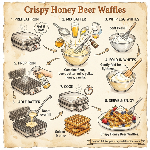 Crispy Honey Beer Waffles instructions