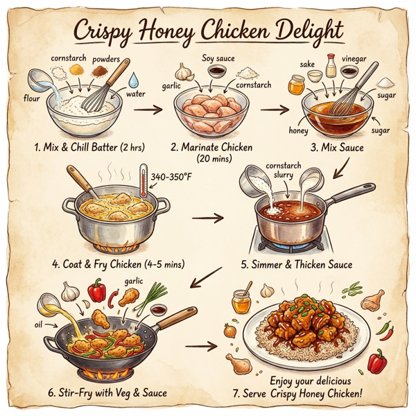 Crispy Honey Chicken Delight instructions