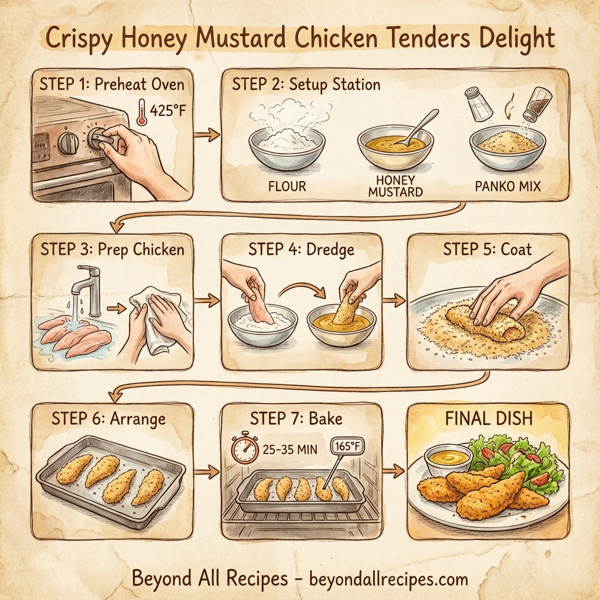 Crispy Honey Mustard Chicken Tenders Delight instructions