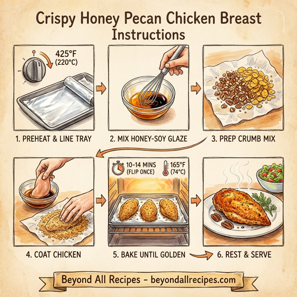 Crispy Honey Pecan Chicken Breast instructions