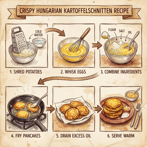 Crispy Hungarian Kartoffelschnitten instructions