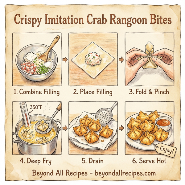 Crispy Imitation Crab Rangoon Bites instructions