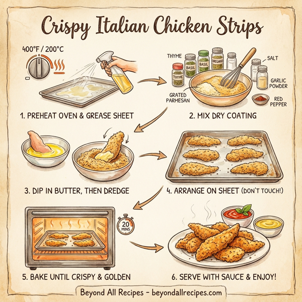 Crispy Italian Chicken Strips instructions