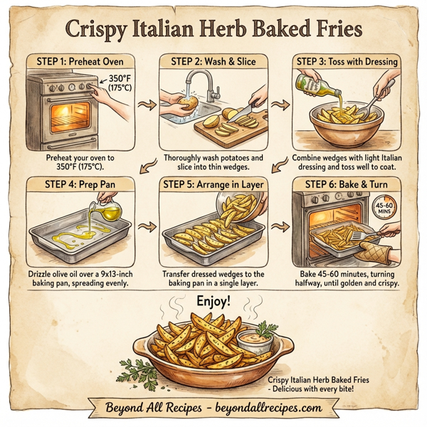 Crispy Italian Herb Baked Fries instructions