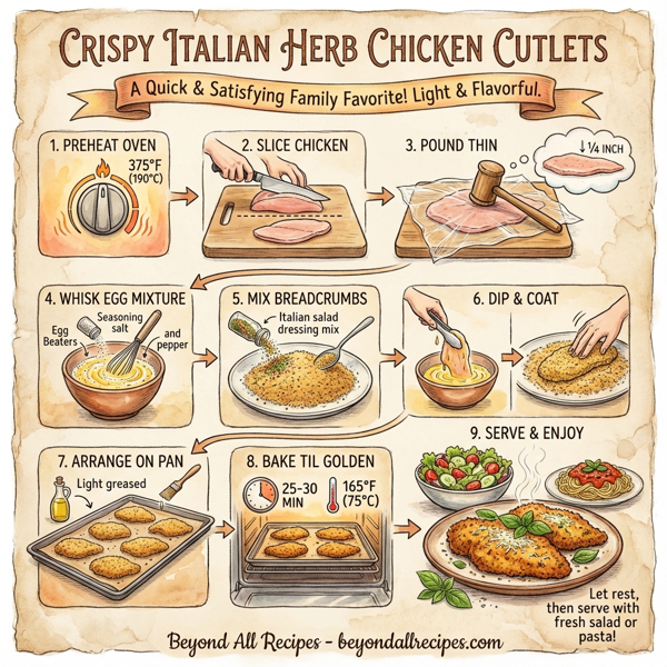 Crispy Italian Herb Chicken Cutlets instructions