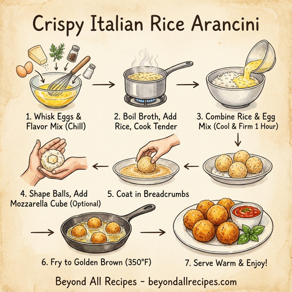 Crispy Italian Rice Arancini instructions
