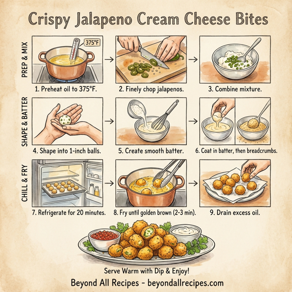Crispy Jalapeno Cream Cheese Bites instructions