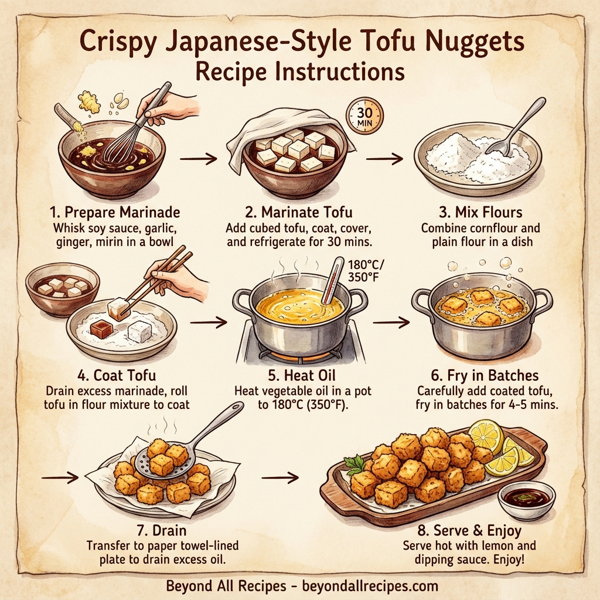 Crispy Japanese-Style Tofu Nuggets instructions