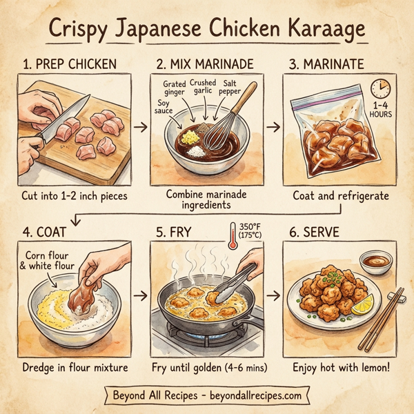 Crispy Japanese Chicken Karaage instructions