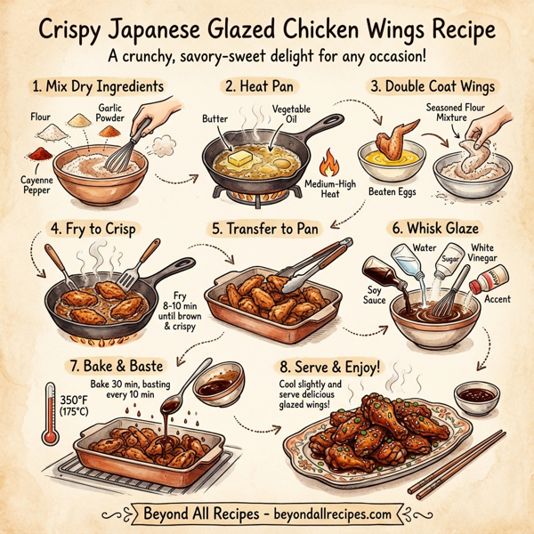 Crispy Japanese Glazed Chicken Wings instructions