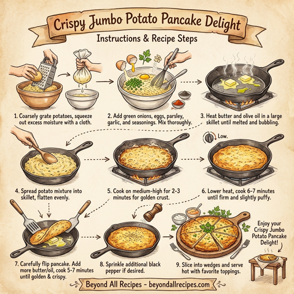 Crispy Jumbo Potato Pancake Delight instructions