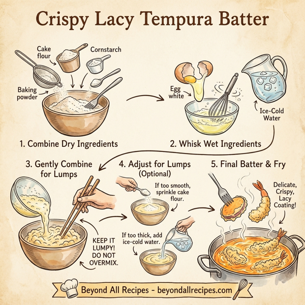 Crispy Lacy Tempura Batter instructions