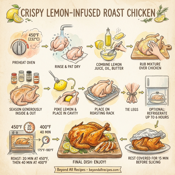 Crispy Lemon-Infused Roast Chicken instructions