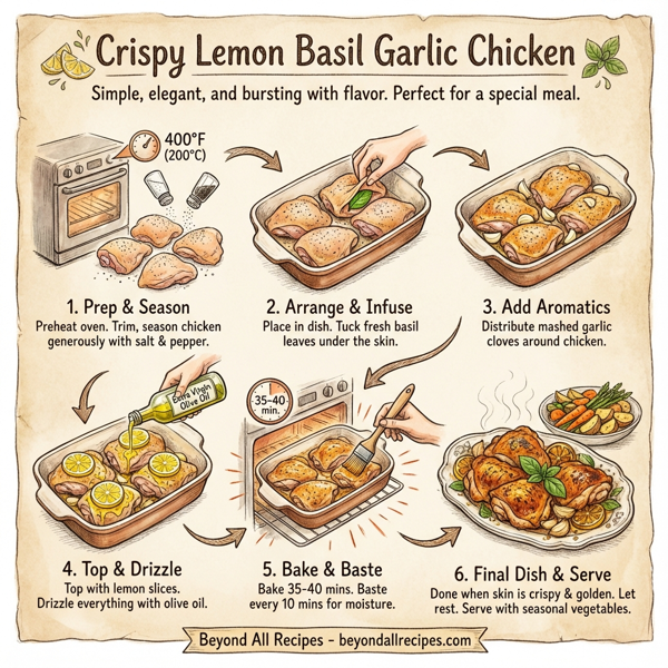 Crispy Lemon Basil Garlic Chicken instructions