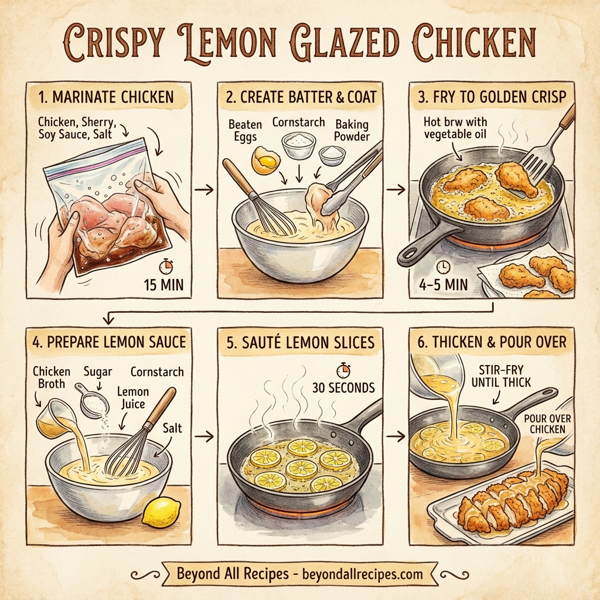 Crispy Lemon Glazed Chicken instructions