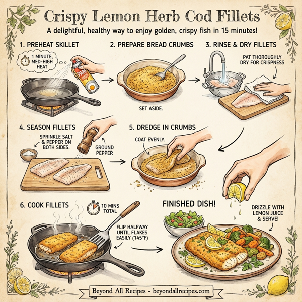 Crispy Lemon Herb Cod Fillets instructions