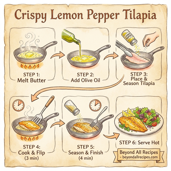 Crispy Lemon Pepper Tilapia instructions