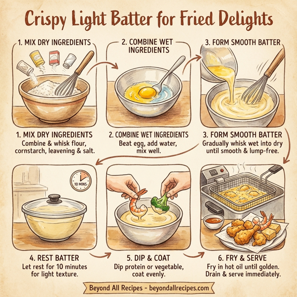 Crispy Light Batter for Fried Delights instructions