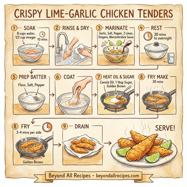 Crispy Lime-Garlic Chicken Tenders instructions