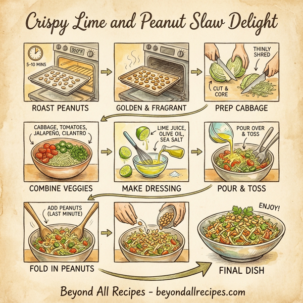 Crispy Lime and Peanut Slaw Delight instructions