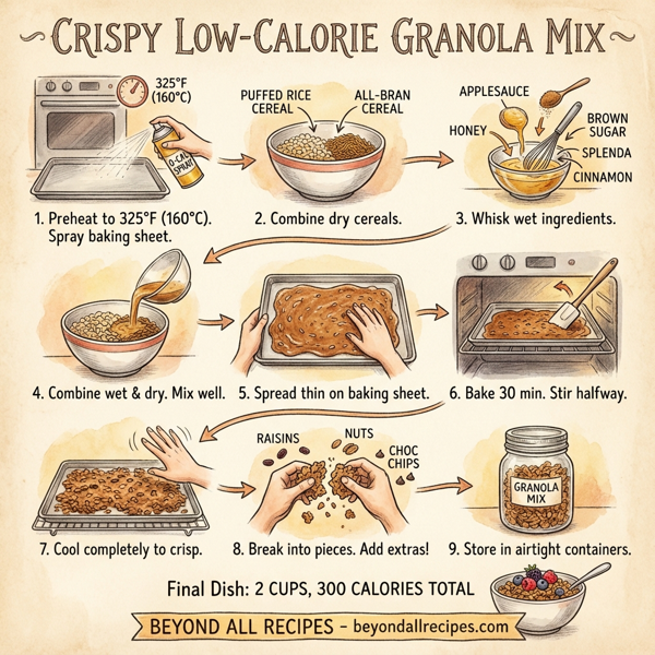 Crispy Low-Calorie Granola Mix instructions