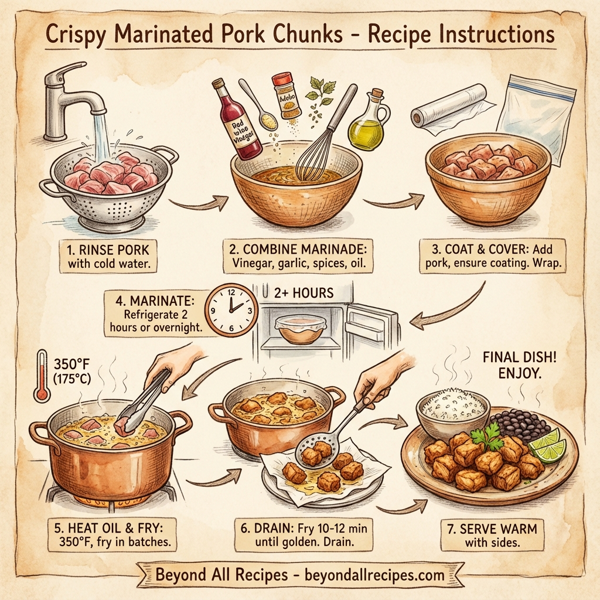 Crispy Marinated Pork Chunks instructions