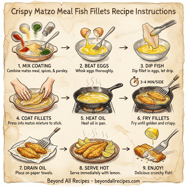 Crispy Matzo Meal Fish Fillets instructions