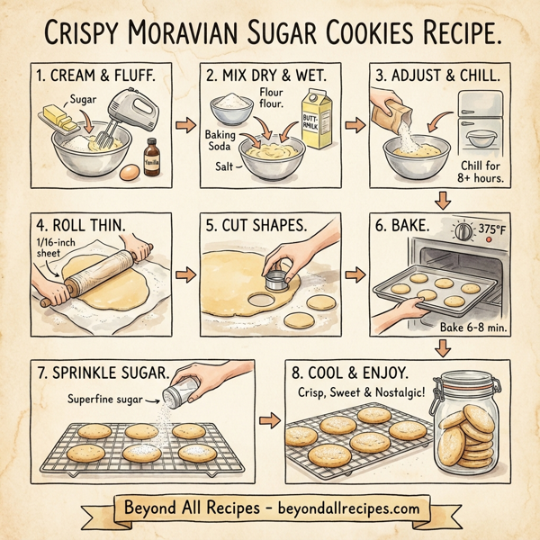Crispy Moravian Sugar Cookies instructions