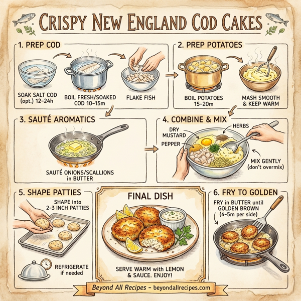 Crispy New England Cod Cakes instructions
