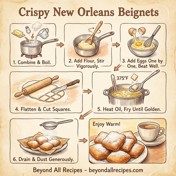 Crispy New Orleans Beignets instructions