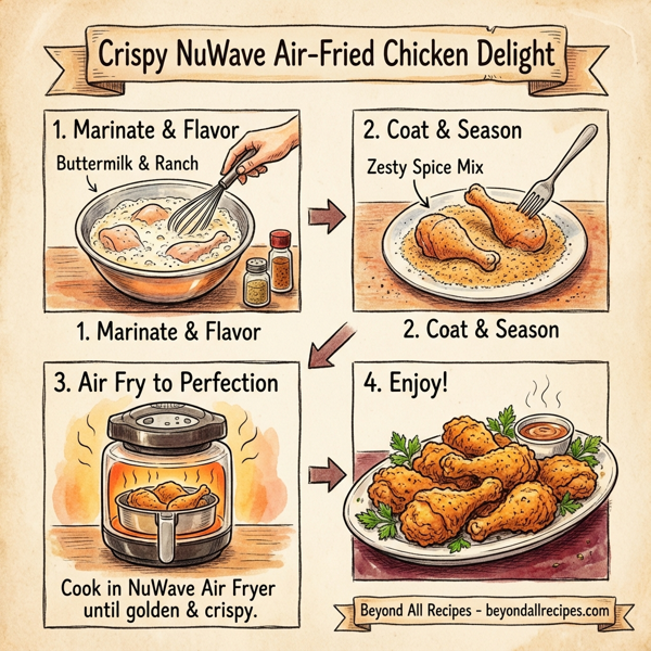 Crispy NuWave Air-Fried Chicken Delight instructions