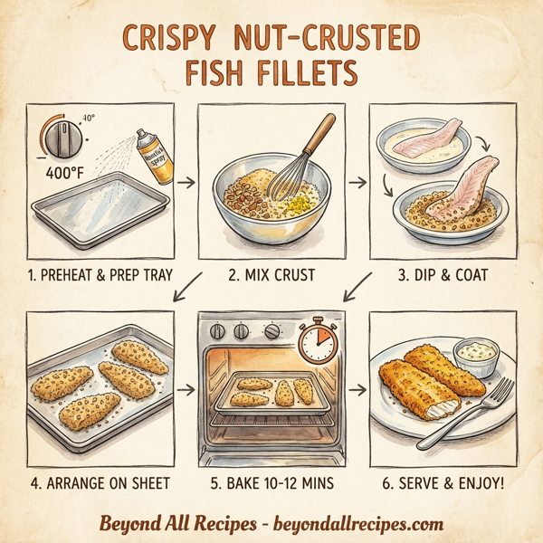 Crispy Nut-Crusted Fish Fillets instructions
