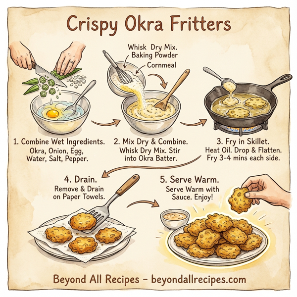 Crispy Okra Fritters instructions