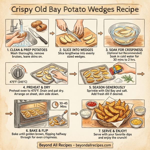 Crispy Old Bay Potato Wedges instructions