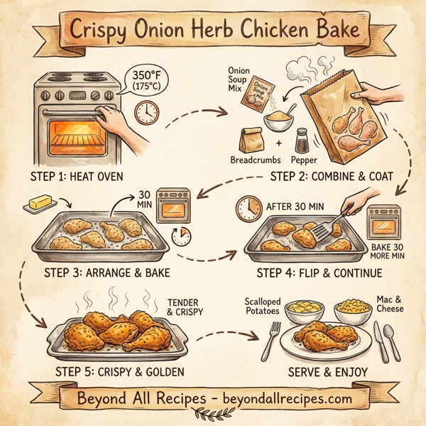 Crispy Onion Herb Chicken Bake instructions
