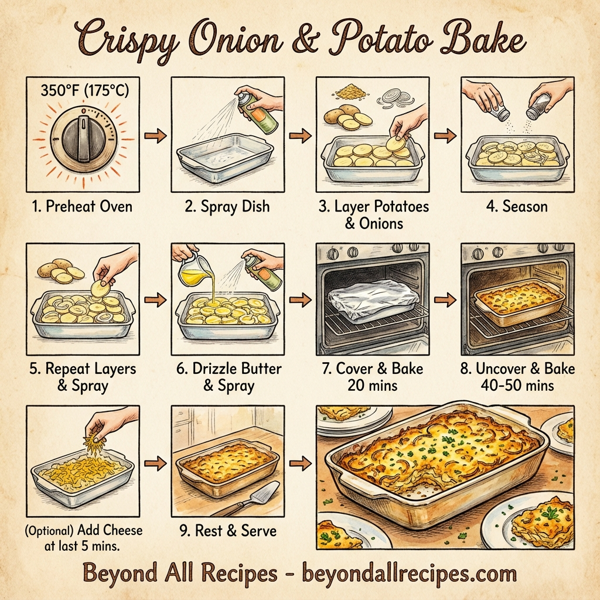 Crispy Onion & Potato Bake instructions