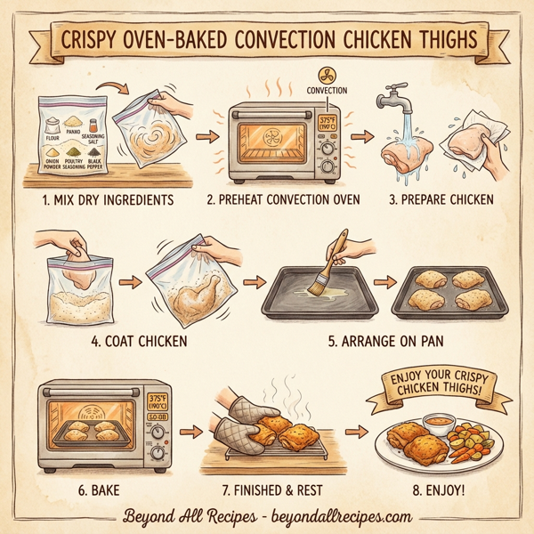 Crispy Oven-Baked Convection Chicken Thighs instructions