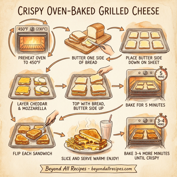 Crispy Oven-Baked Grilled Cheese instructions