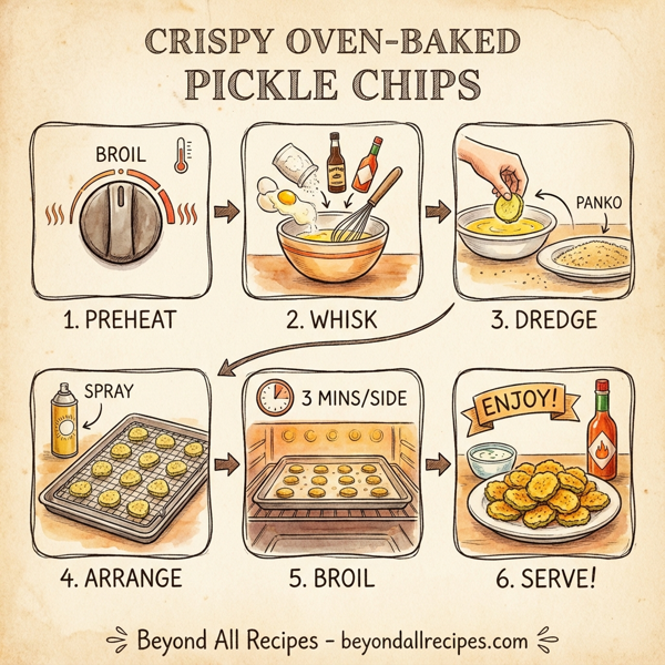 Crispy Oven-Baked Pickle Chips instructions