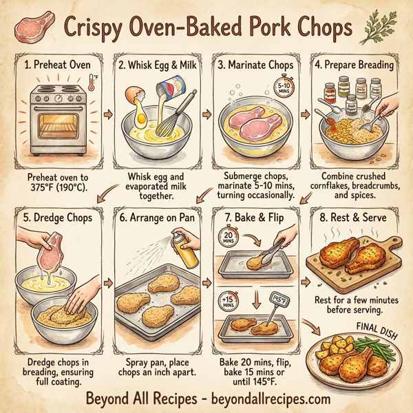 Crispy Oven-Baked Pork Chops instructions