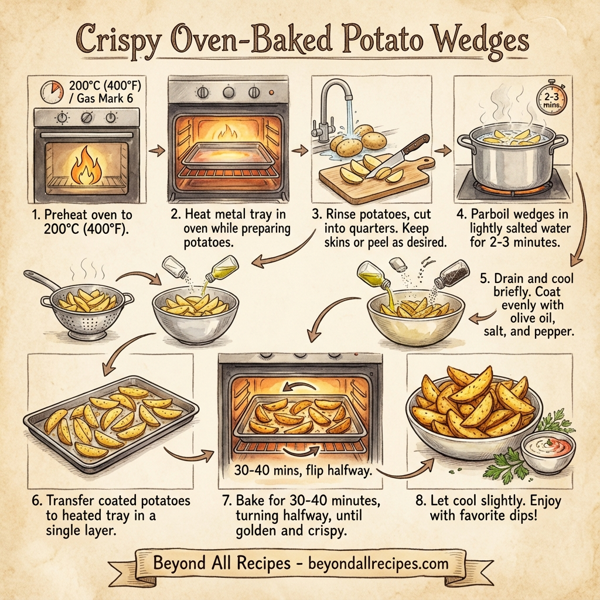 Crispy Oven-Baked Potato Wedges instructions
