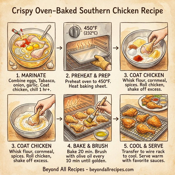 Crispy Oven-Baked Southern Chicken instructions