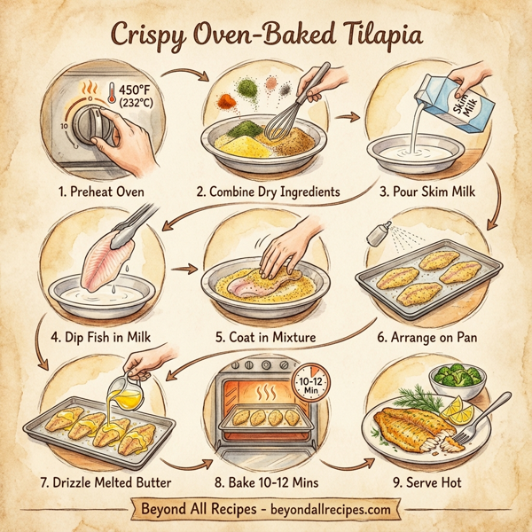 Crispy Oven-Baked Tilapia instructions