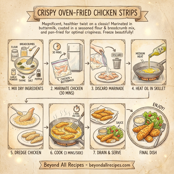 Crispy Oven-Fried Chicken Strips instructions