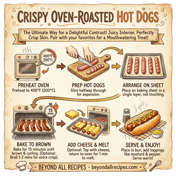 Crispy Oven-Roasted Hot Dogs instructions