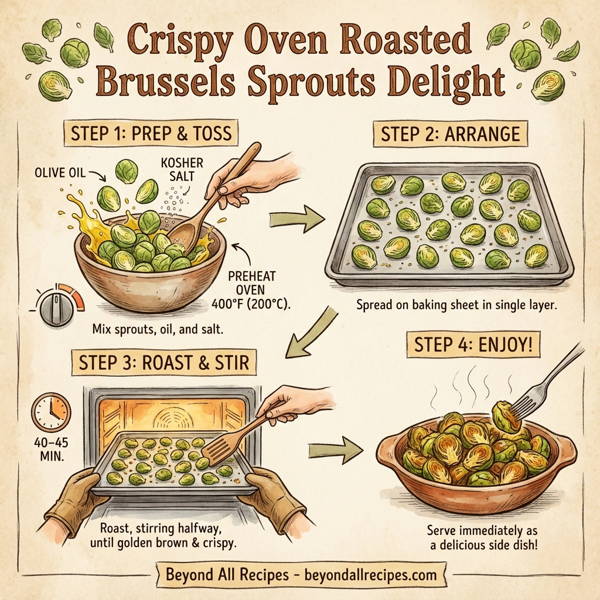 Crispy Oven Roasted Brussels Sprouts Delight instructions